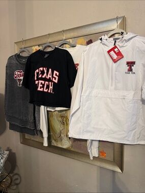 Champion White Texas Tech Hooded Pullover Anorak